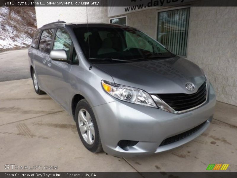 Silver Sky Metallic / Light Gray 2011 Toyota Sienna LE