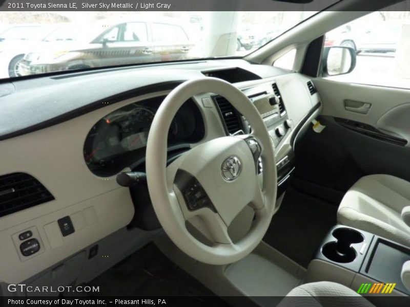 Silver Sky Metallic / Light Gray 2011 Toyota Sienna LE