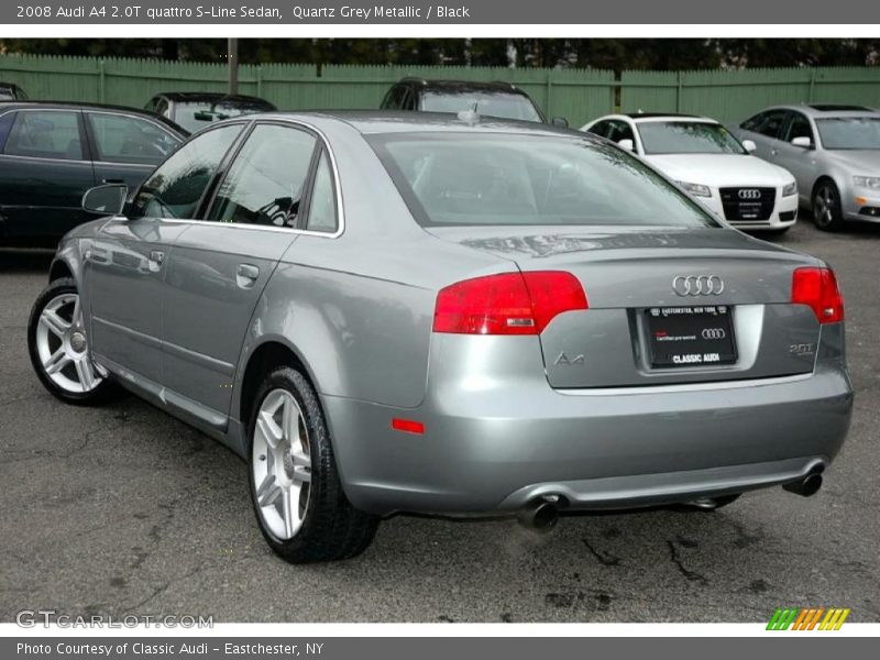 Quartz Grey Metallic / Black 2008 Audi A4 2.0T quattro S-Line Sedan