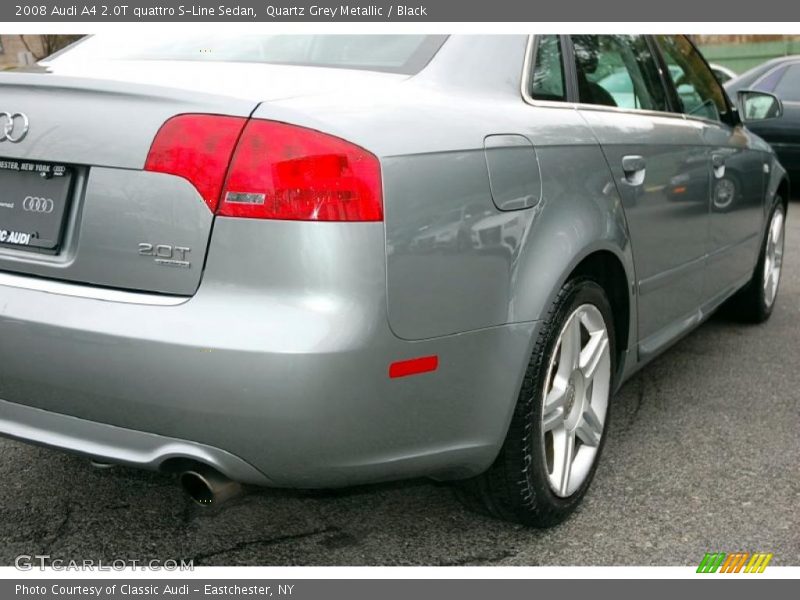 Quartz Grey Metallic / Black 2008 Audi A4 2.0T quattro S-Line Sedan