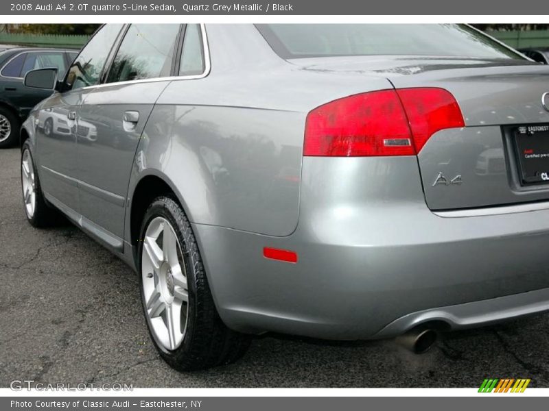 Quartz Grey Metallic / Black 2008 Audi A4 2.0T quattro S-Line Sedan