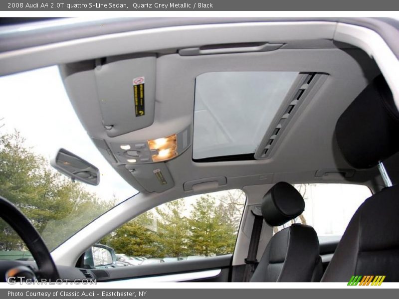Quartz Grey Metallic / Black 2008 Audi A4 2.0T quattro S-Line Sedan