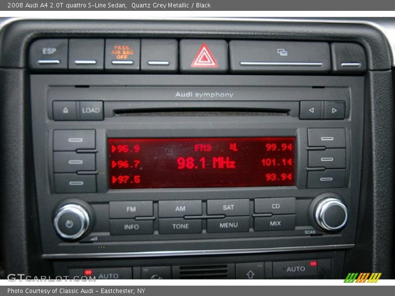 Quartz Grey Metallic / Black 2008 Audi A4 2.0T quattro S-Line Sedan