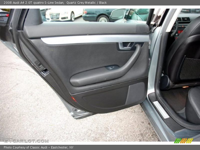 Quartz Grey Metallic / Black 2008 Audi A4 2.0T quattro S-Line Sedan