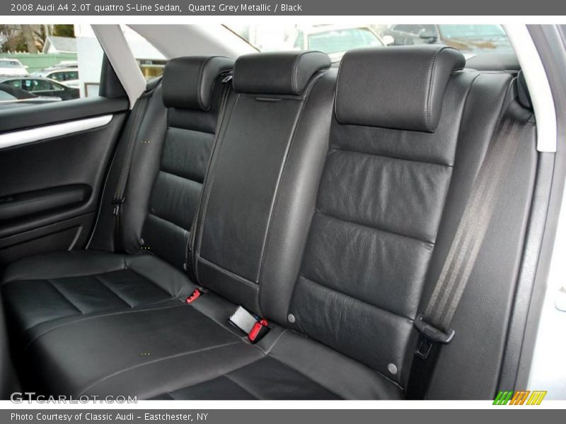 Quartz Grey Metallic / Black 2008 Audi A4 2.0T quattro S-Line Sedan