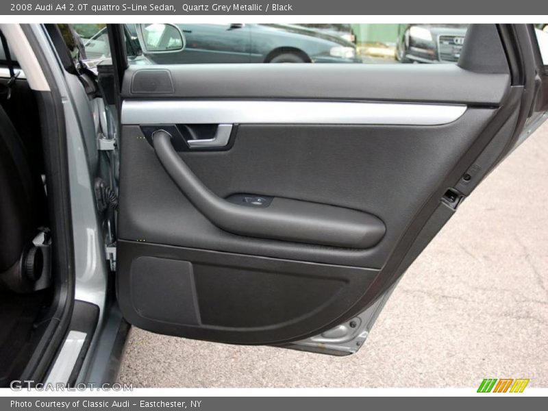 Quartz Grey Metallic / Black 2008 Audi A4 2.0T quattro S-Line Sedan
