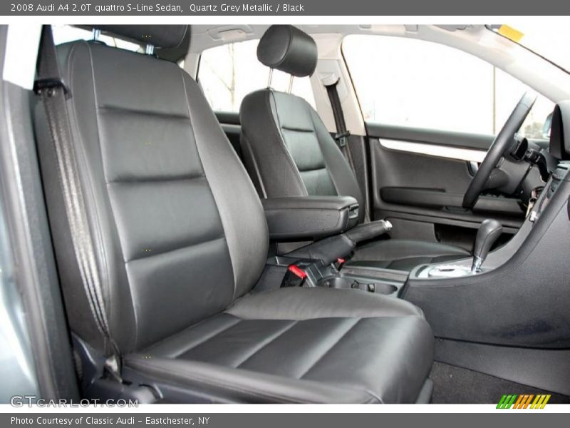 Quartz Grey Metallic / Black 2008 Audi A4 2.0T quattro S-Line Sedan