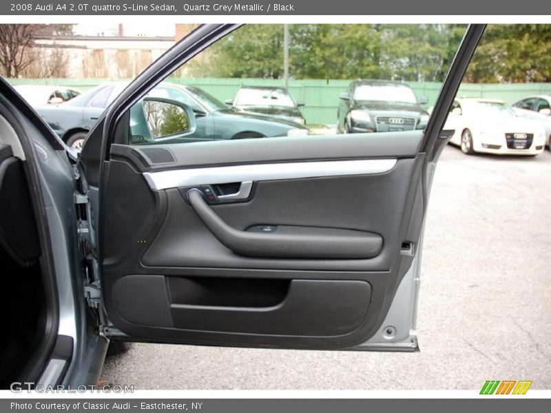 Quartz Grey Metallic / Black 2008 Audi A4 2.0T quattro S-Line Sedan