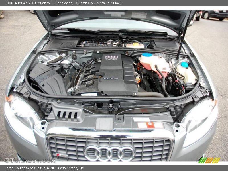 Quartz Grey Metallic / Black 2008 Audi A4 2.0T quattro S-Line Sedan
