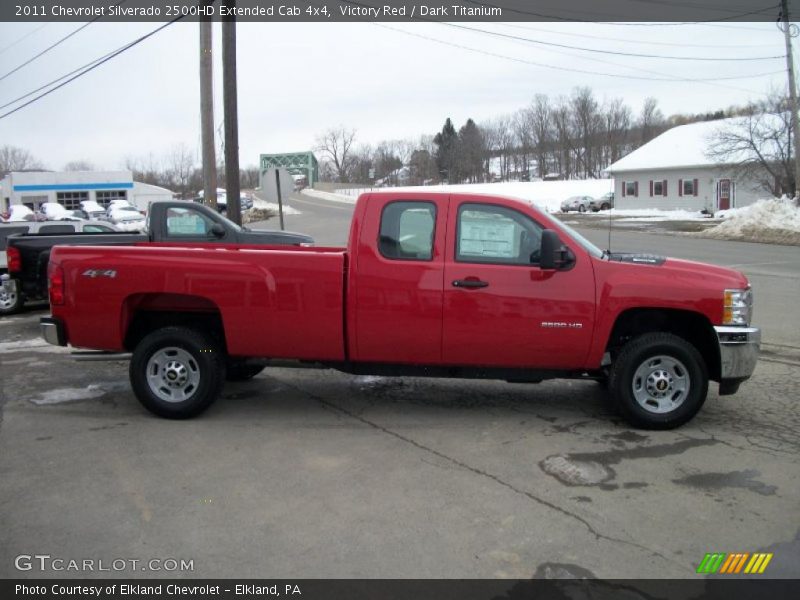 Victory Red / Dark Titanium 2011 Chevrolet Silverado 2500HD Extended Cab 4x4