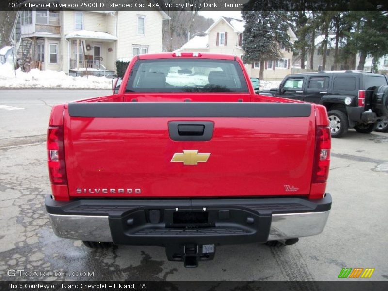 Victory Red / Dark Titanium 2011 Chevrolet Silverado 2500HD Extended Cab 4x4