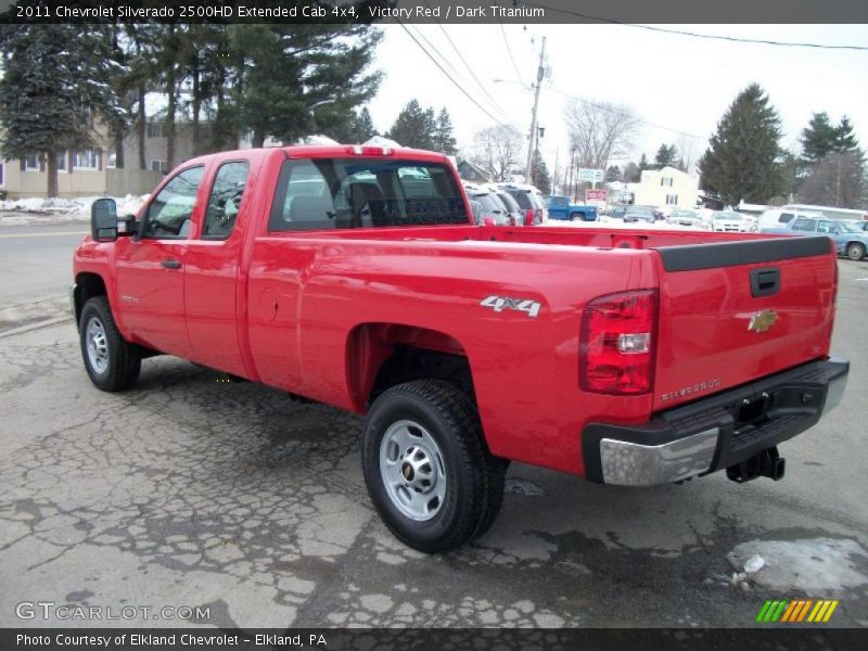 Victory Red / Dark Titanium 2011 Chevrolet Silverado 2500HD Extended Cab 4x4