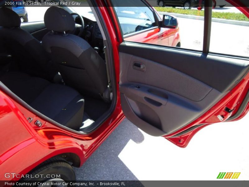 Tropical Red / Gray 2006 Kia Rio Sedan