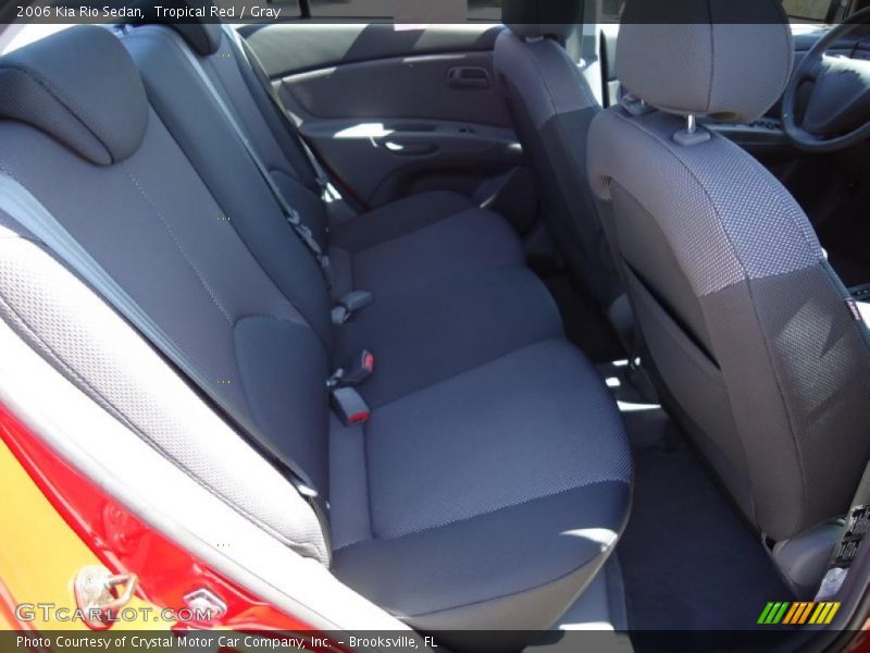 Tropical Red / Gray 2006 Kia Rio Sedan