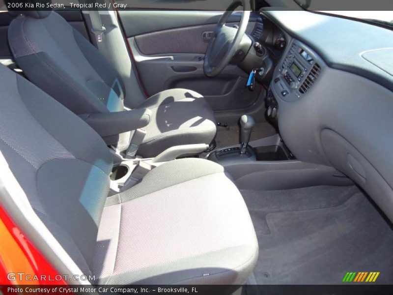 Tropical Red / Gray 2006 Kia Rio Sedan