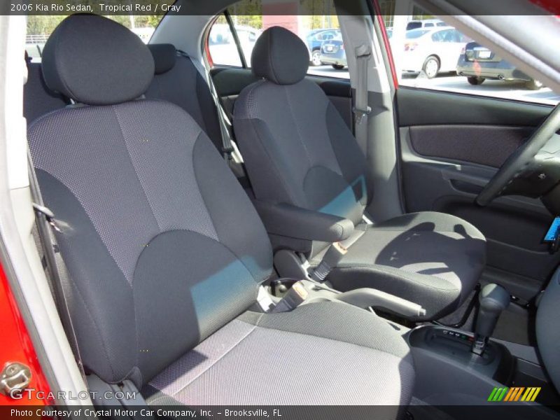 Tropical Red / Gray 2006 Kia Rio Sedan