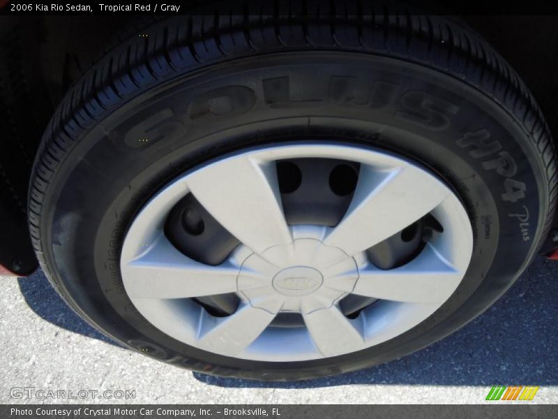 Tropical Red / Gray 2006 Kia Rio Sedan