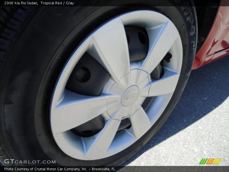 Tropical Red / Gray 2006 Kia Rio Sedan