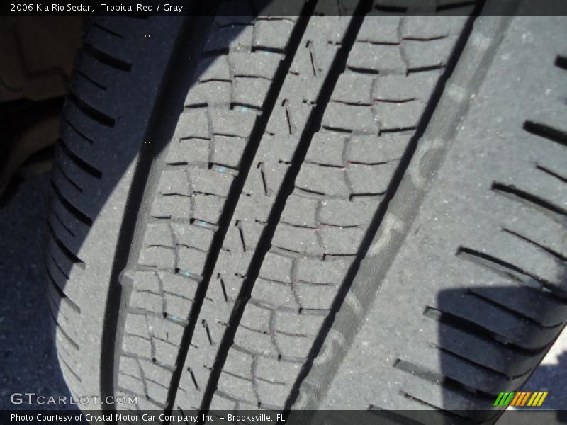 Tropical Red / Gray 2006 Kia Rio Sedan