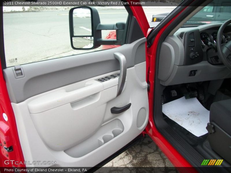 Victory Red / Dark Titanium 2011 Chevrolet Silverado 2500HD Extended Cab 4x4