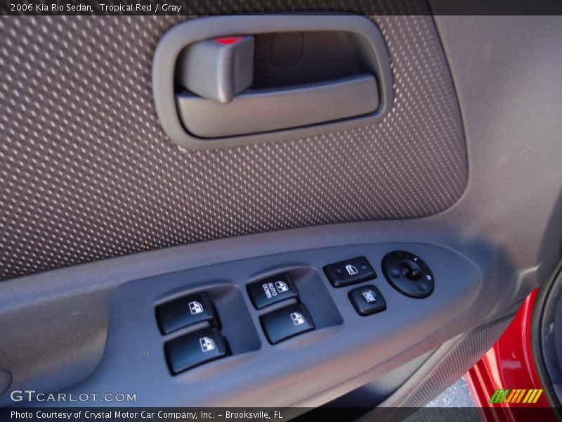 Tropical Red / Gray 2006 Kia Rio Sedan