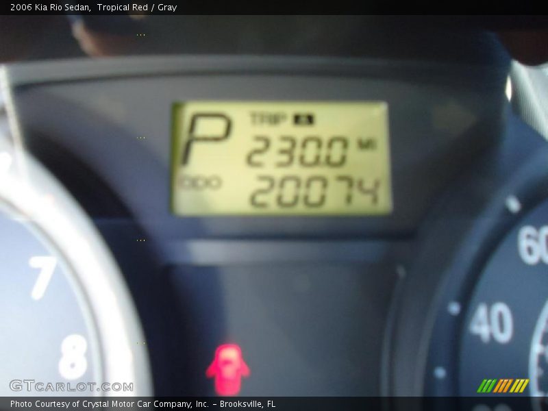 Tropical Red / Gray 2006 Kia Rio Sedan