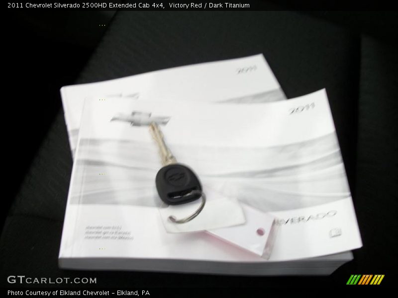 Victory Red / Dark Titanium 2011 Chevrolet Silverado 2500HD Extended Cab 4x4