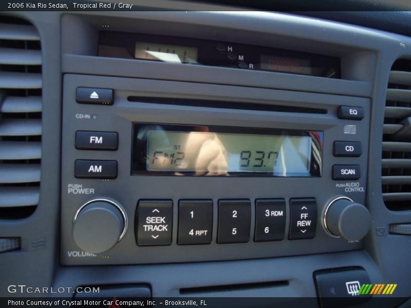 Controls of 2006 Rio Sedan