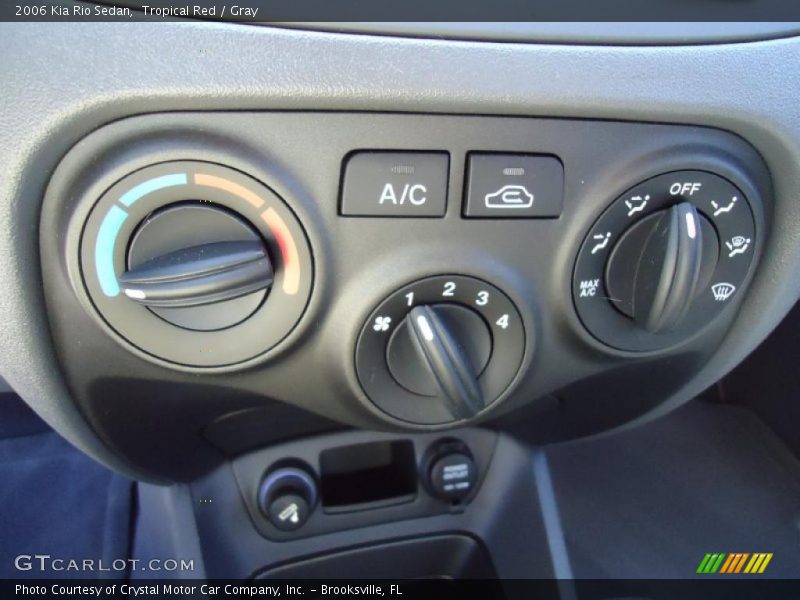 Controls of 2006 Rio Sedan
