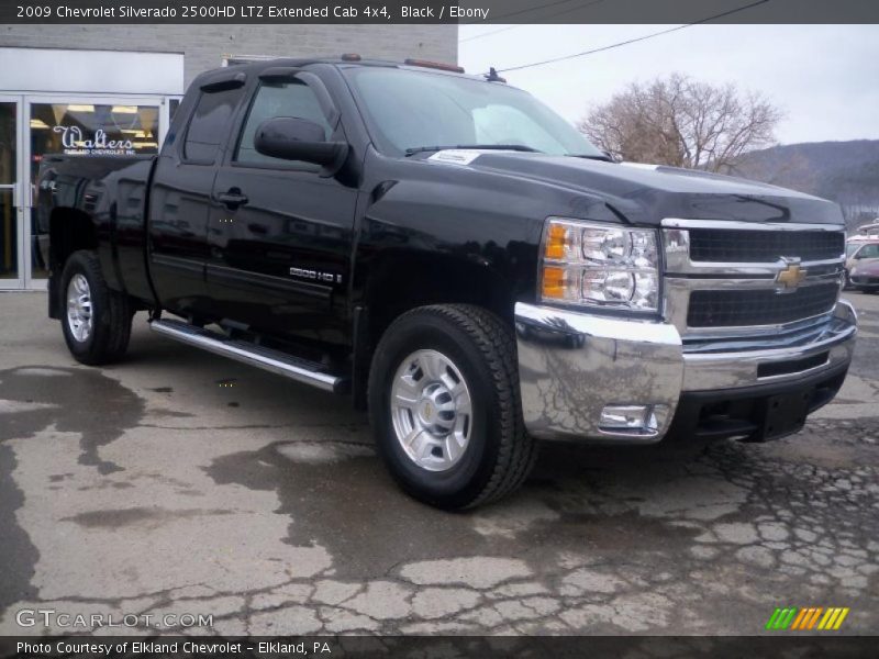 Black / Ebony 2009 Chevrolet Silverado 2500HD LTZ Extended Cab 4x4