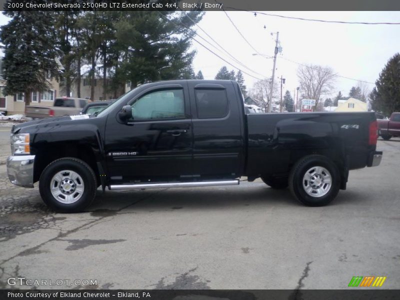 Black / Ebony 2009 Chevrolet Silverado 2500HD LTZ Extended Cab 4x4