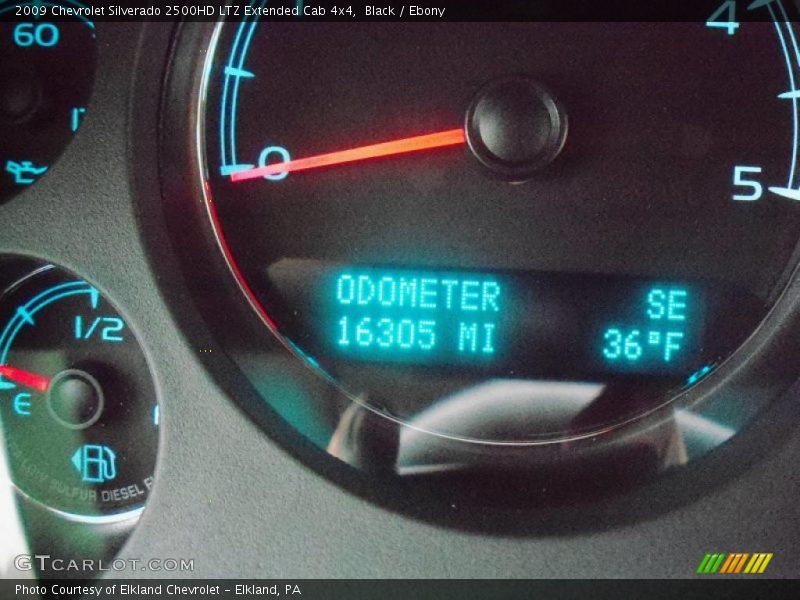 Black / Ebony 2009 Chevrolet Silverado 2500HD LTZ Extended Cab 4x4