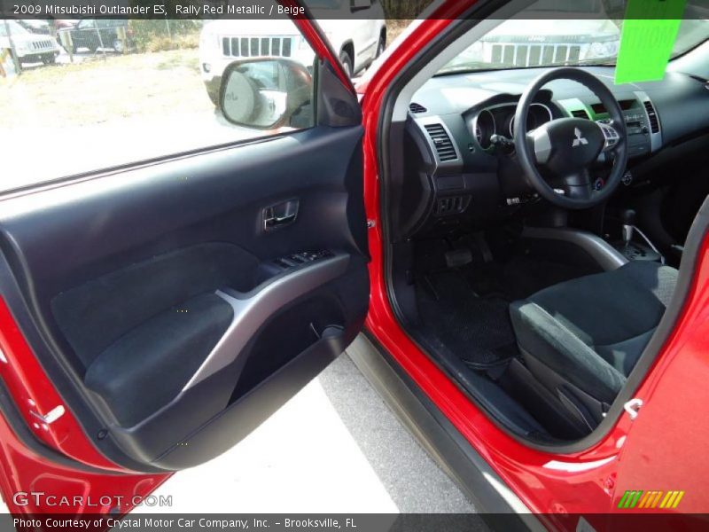 Rally Red Metallic / Beige 2009 Mitsubishi Outlander ES