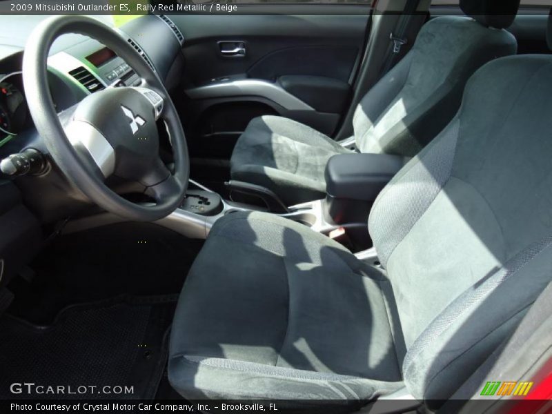 Rally Red Metallic / Beige 2009 Mitsubishi Outlander ES