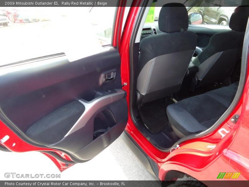 Rally Red Metallic / Beige 2009 Mitsubishi Outlander ES