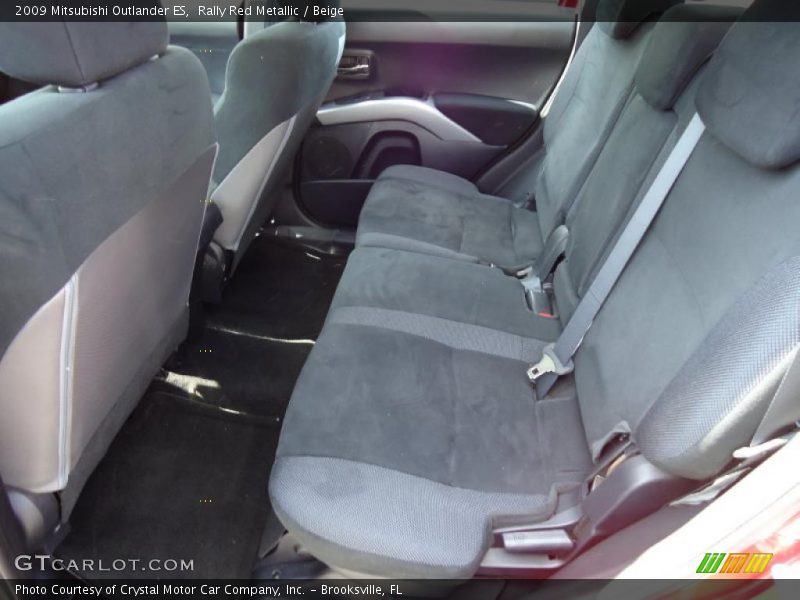 Rally Red Metallic / Beige 2009 Mitsubishi Outlander ES