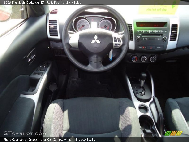 Rally Red Metallic / Beige 2009 Mitsubishi Outlander ES