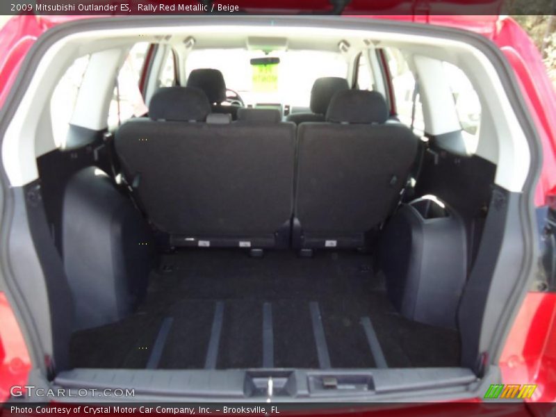 Rally Red Metallic / Beige 2009 Mitsubishi Outlander ES