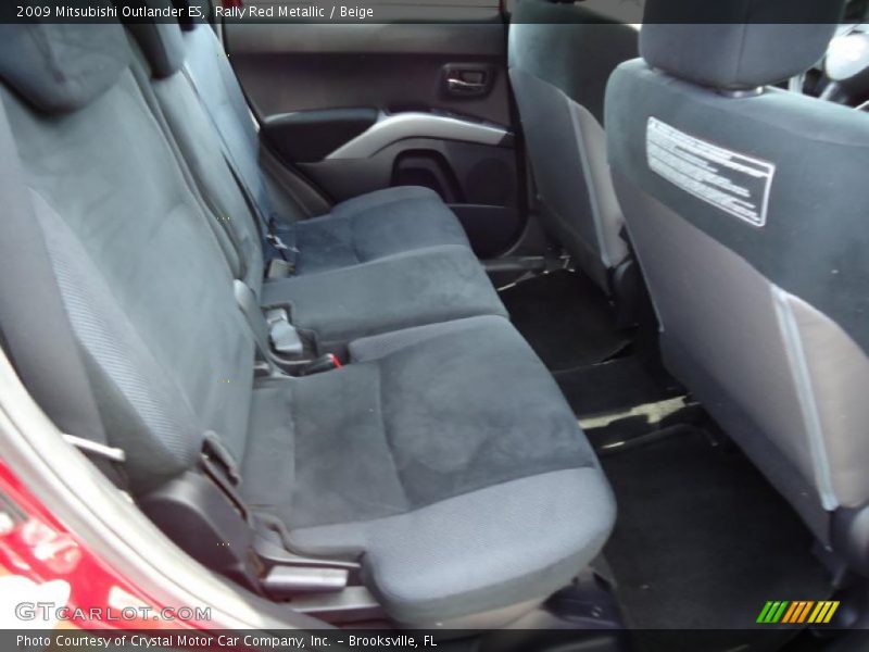 Rally Red Metallic / Beige 2009 Mitsubishi Outlander ES