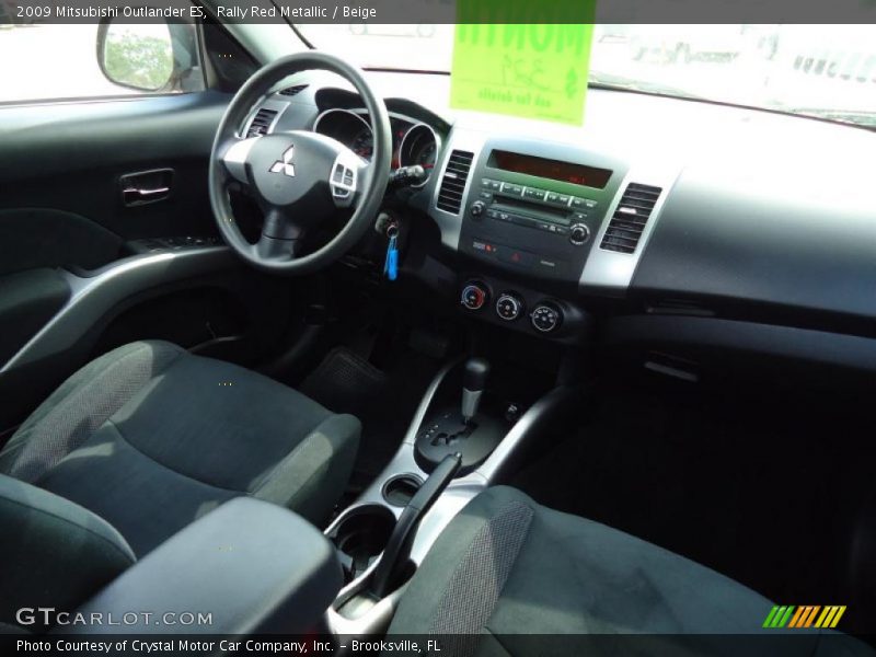 Rally Red Metallic / Beige 2009 Mitsubishi Outlander ES