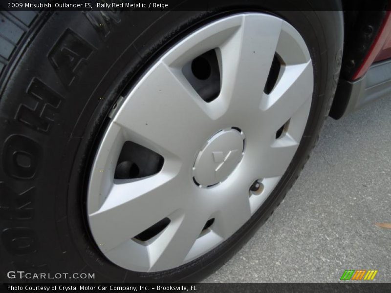 Rally Red Metallic / Beige 2009 Mitsubishi Outlander ES