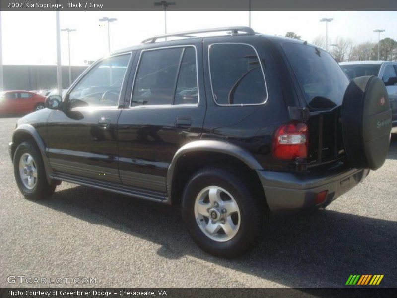 Black / Gray 2002 Kia Sportage