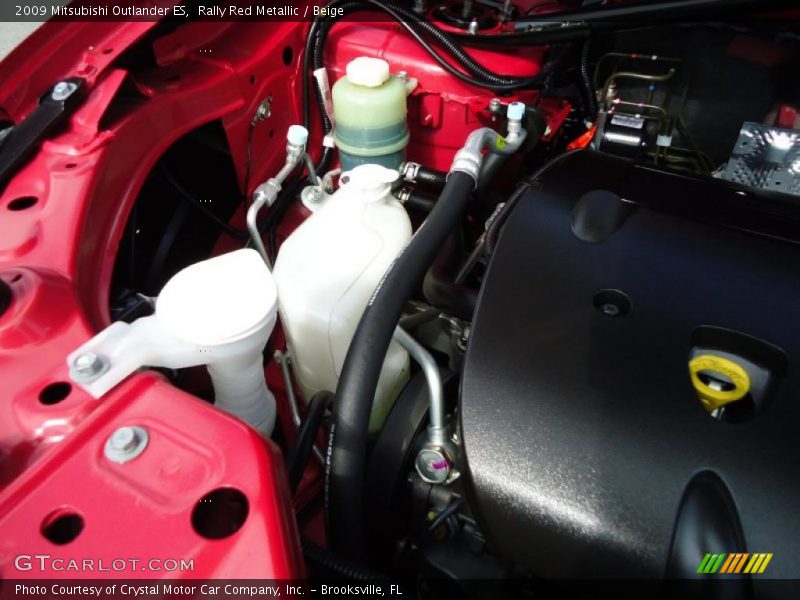 Rally Red Metallic / Beige 2009 Mitsubishi Outlander ES
