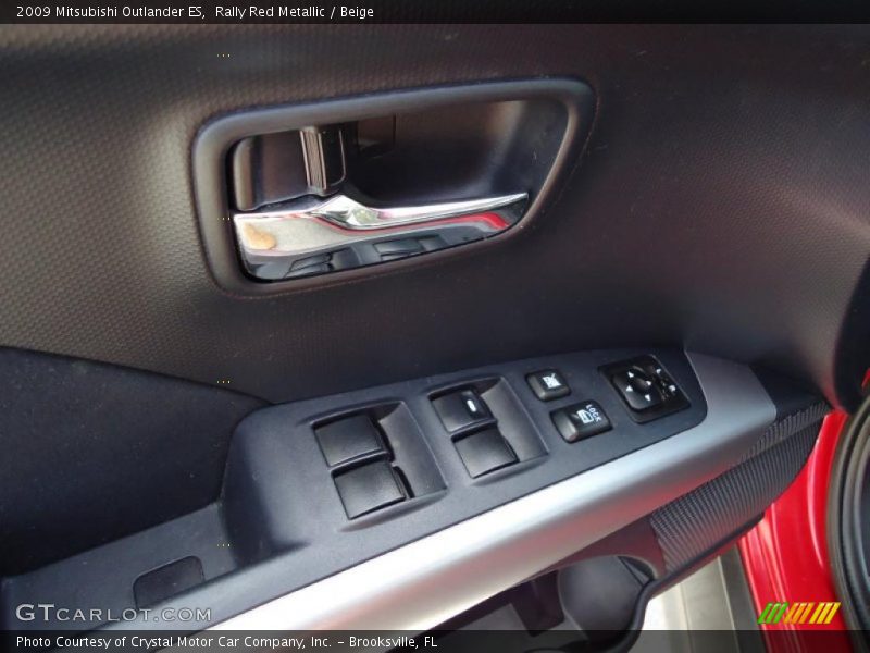Rally Red Metallic / Beige 2009 Mitsubishi Outlander ES
