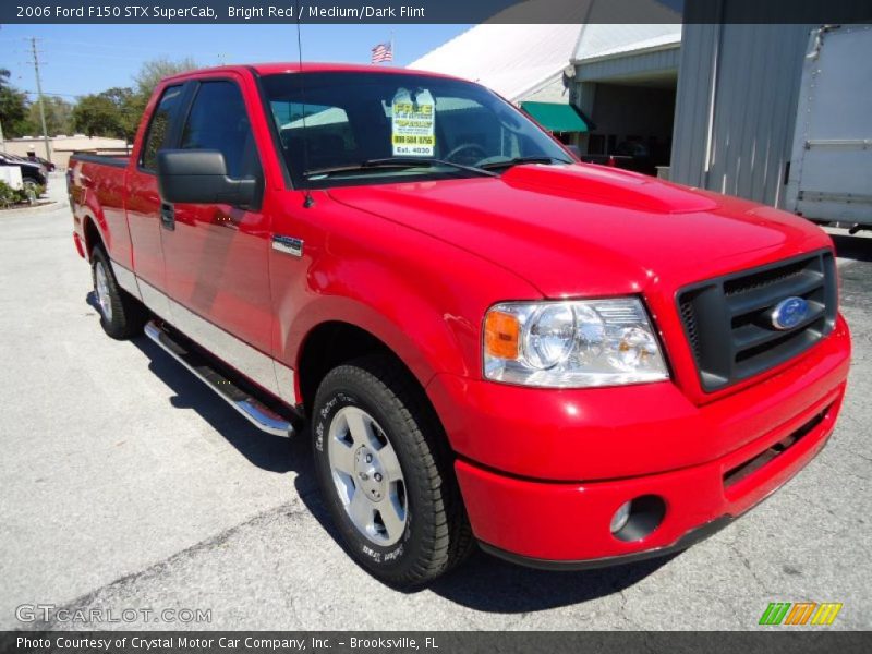 Bright Red / Medium/Dark Flint 2006 Ford F150 STX SuperCab