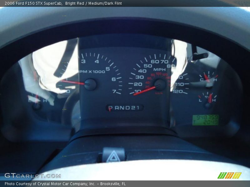 Bright Red / Medium/Dark Flint 2006 Ford F150 STX SuperCab