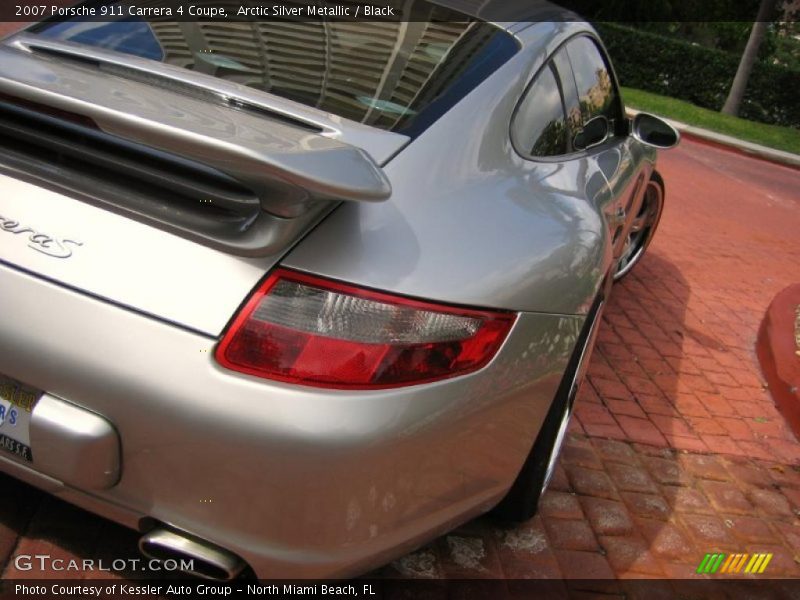 Arctic Silver Metallic / Black 2007 Porsche 911 Carrera 4 Coupe