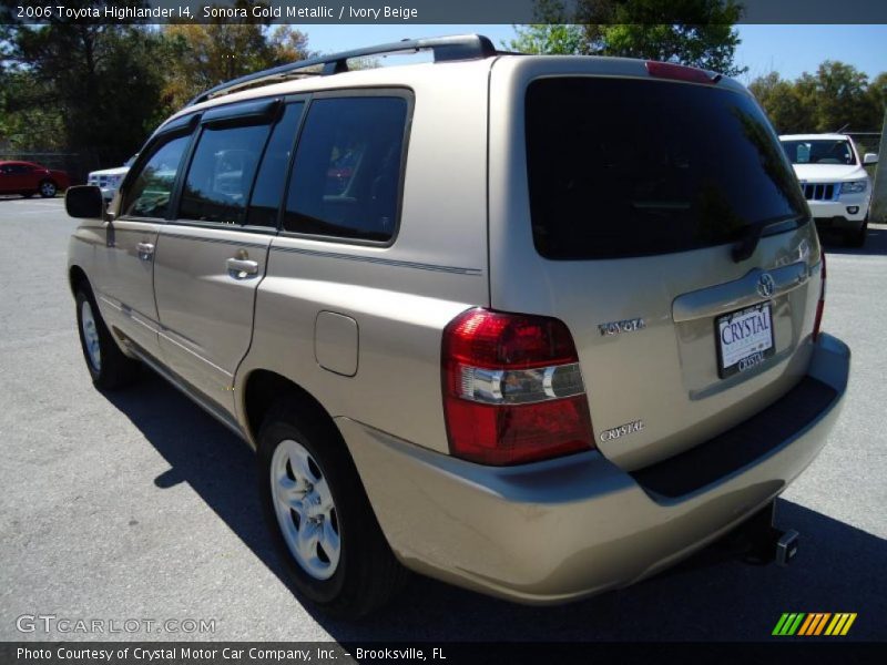 Sonora Gold Metallic / Ivory Beige 2006 Toyota Highlander I4