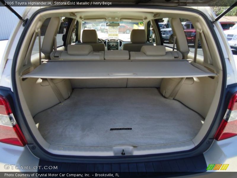  2006 Highlander I4 Trunk