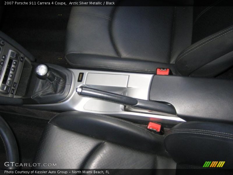 Arctic Silver Metallic / Black 2007 Porsche 911 Carrera 4 Coupe